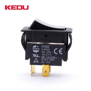KEDU Arc Switch HY60E Rocker Switch Mechanical Equipment Switch HY60D 4 Pin Boat Switch