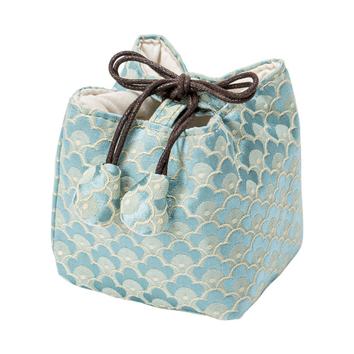 Travel Pot Bag Weave Cloud Cup Bag Embroidery Handmade Shockproof New Chinese Style Retro Storage Bag Host Cup Tea Set Fabric