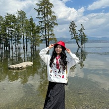 涂鸦潮流高街头无帽上衣服印花日系重磅嘻哈个性薄圆领卫衣女装潮