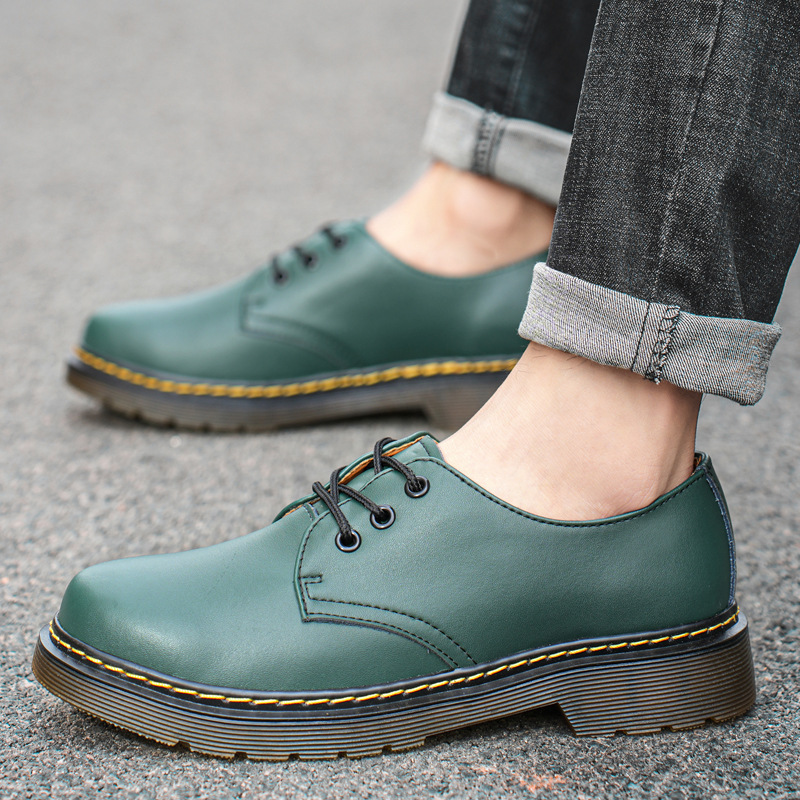 1461 Couple's Trendy Shoes Cowhide Cross-border plus size Martin Boots Low-top Non-slip Women's Leather Shoes European and American Fashion All-match 1461 Couple's Trendy Shoes Cowhide Cross-border plus size Martin Boots Low-top Non-slip Women's Leather Shoes European and American Fashion All-match