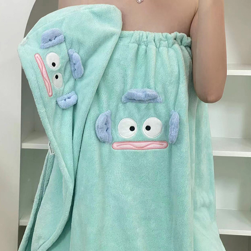 2023 nueva Toalla de baño de lana de coral absorbente de invierno de las mujeres de secado rápido Toalla de baño Linda sin pelusa Toalla grande conjunto de cuatro piezas