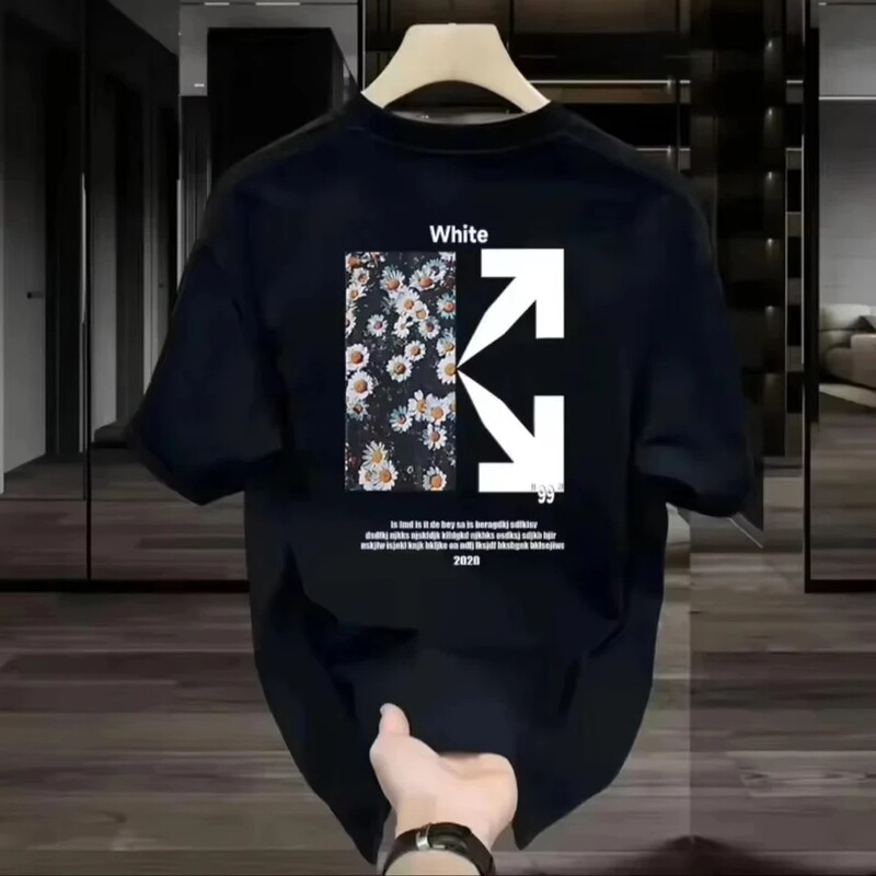 Autumn and Winter American Pure Cotton Short-Sleeved T-Shirt in Shirt Bigbang High-Quality Luxury Brand Best-Selling Unisex