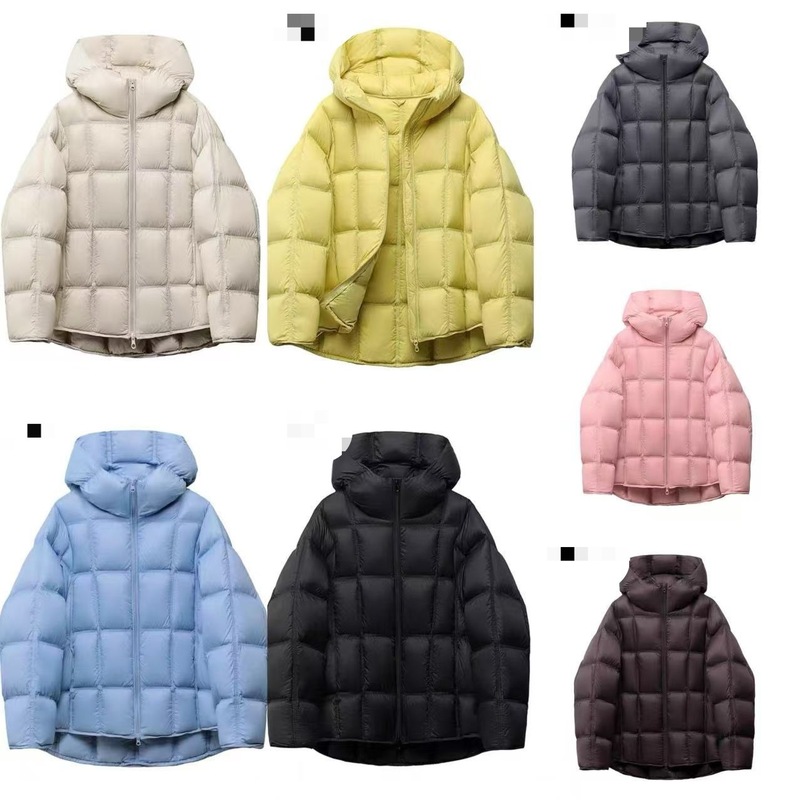 今年流行泡芙轻柔连帽面包服2025冬季新款90白鸭绒短款羽绒服外套|undefined