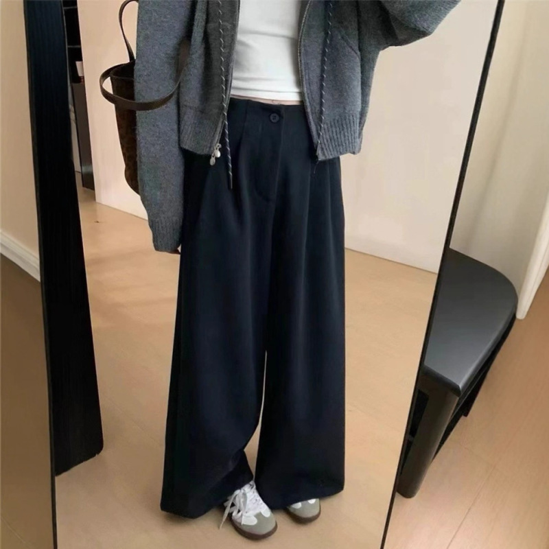 可补9607褶皱腰毛呢阔腿裤长90-仅供货经销商不退换|undefined
