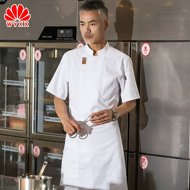 Пекарня для тортов Западное кафе Кухня Рабочая одежда Короткий рукав Ресторан Выпечка Украшение Летняя одежда шеф-повара