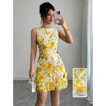 Y 18261 Embroidered sun flower hip skirt �廨̫��������ȹ
