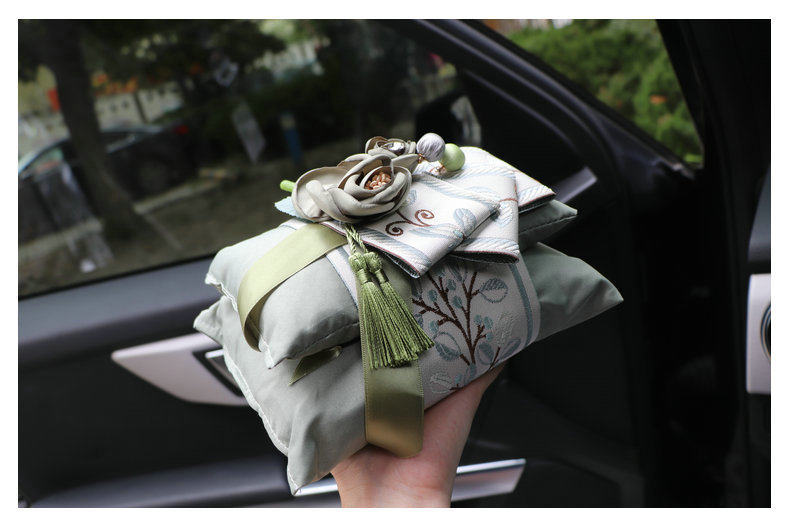 Embroidered Bamboo Charcoal Car Interior Decoration Air Freshener