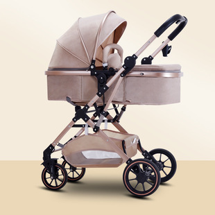 Baby stroller can sit and lie down light folding high landscape shock absorption two-way newborn baby stroller mixed wholesale