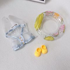 ベビー服のみ 1代目と2代目 かわいい、かっこいい、ハンサムな17cmラブブ ラブブビニールシッティングパーティーレインコート