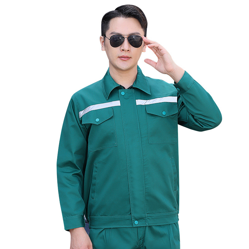 Fábrica al por mayor de primavera y otoño mono de manga larga traje de los hombres resistente al desgaste fábrica taller fábrica ropa reflectante auto reparación trabajo ropa de protección