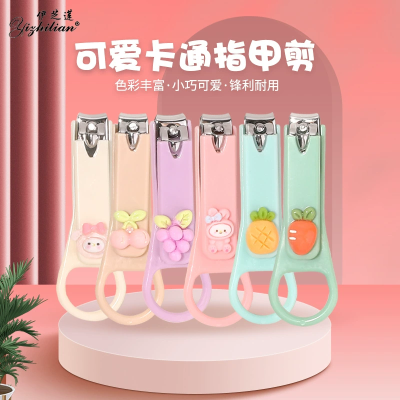 Мультяшные милые ручные маленькие ножницы для ногтей для маникюра