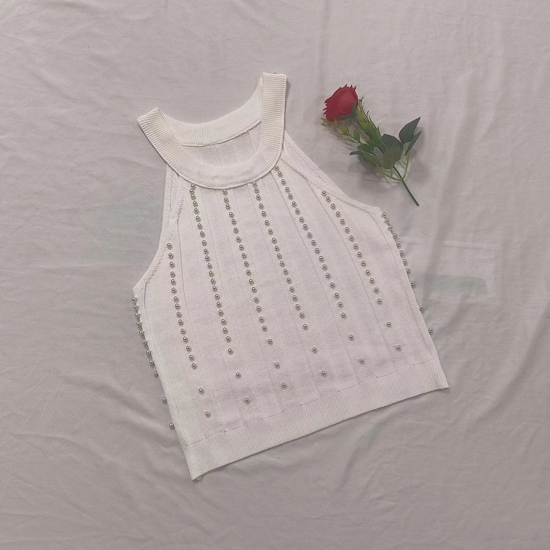 Summer New Style Pure Desire Sweet Sexy Sexy Short Halterneck Unique Chic Tube Top Camisole Sleeve Top for Women