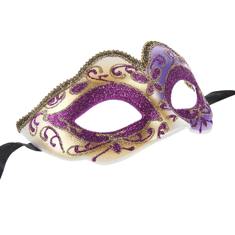 新しい子供の半分の顔の金粉のマスクのパーティーの仮面の舞踏会のベニスのアイデアの仮装の舞踏会のマスクの現物