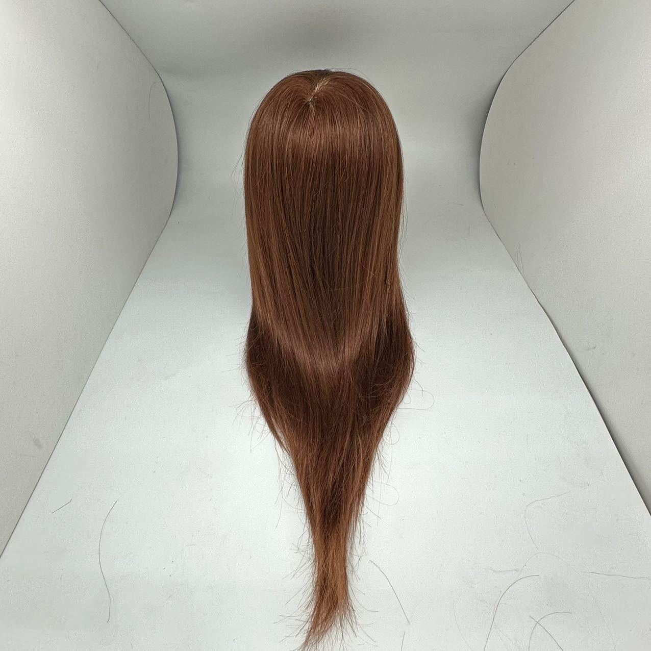 Perruca de cabello verdadero modelo de cabeza de entrenamiento de cabello trenzado modelo de cabeza de entrenamiento de cabello de cabello verdadero modelo de cabeza de corte de soplado