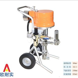 Ou Naishi JFP9-C8 Door Industry Glue Spray Machine Yangtze River Transon Pu High Pressure Airless Spray Machine Spray Gun Matching