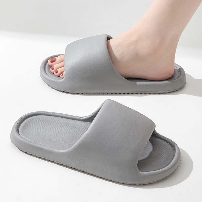 Zapatillas de baño Eva de fondo grueso para hombre de verano para mujer anti-deslizante no olor a los pies en el hogar