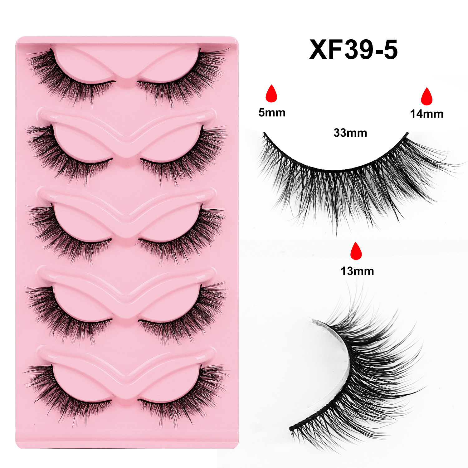 10 pares de pestañas postizas tridimensionales de tallo duro, estilo europeo y americano, pestañas en racimo completas y densas, pestañas postizas de una sola pieza para maquillaje de escenario para maquilladores.