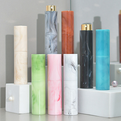 10ml Perfume Splitting Bottle for Travel Portable Rotary Pressing Fine Mist Atomizer Daily Use Sample Gadget Mini