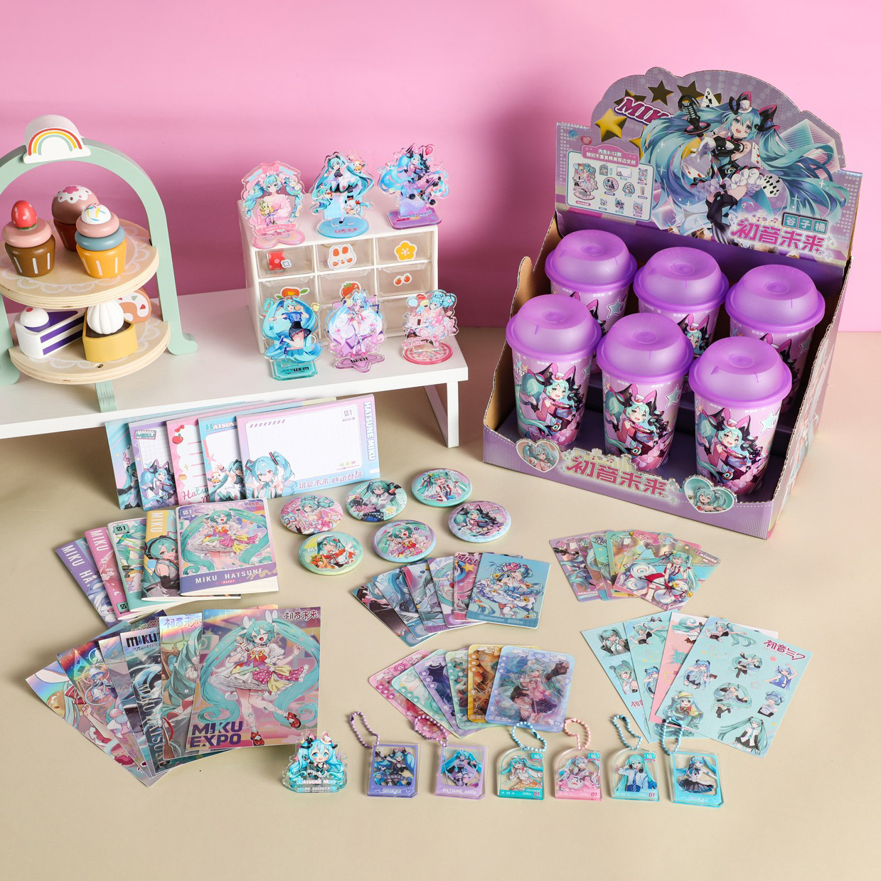 Fantasmas de la destrucción de la cultura de la leche de Gu Zi Tea Barrel Set de papelería de alto valor de cara con la mano de la marea de regalo de juego sorpresa paquete de regalo en stock