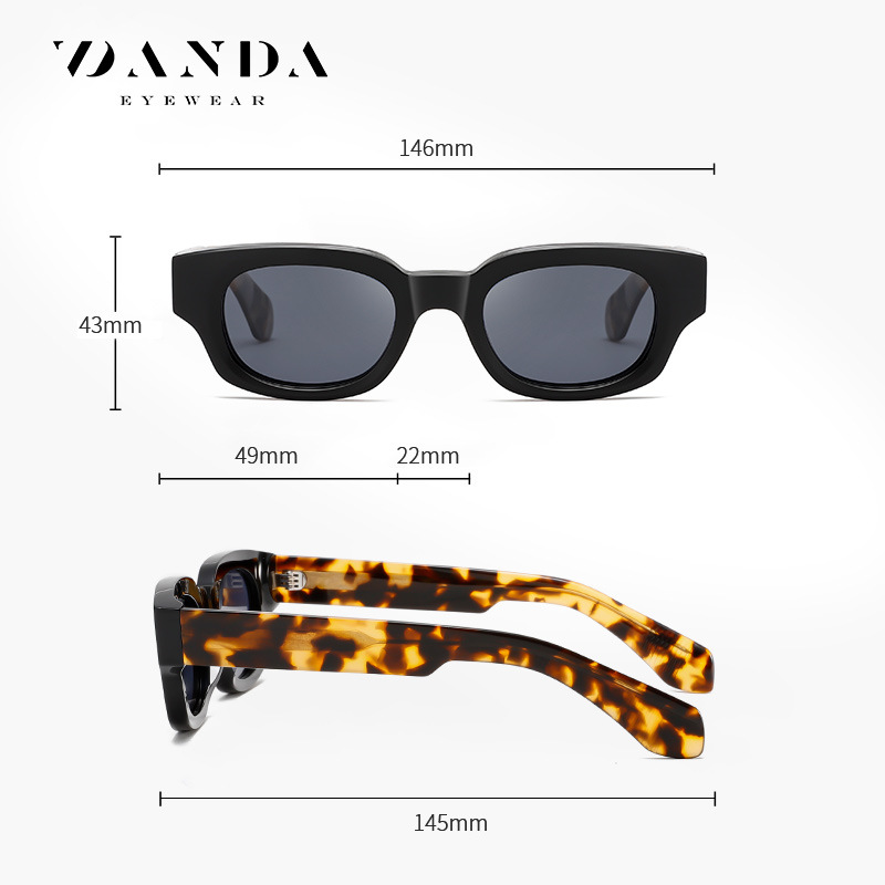 Nuevas gafas de sol polarizadas S32127 Gafas de sol de tablero de tiro callejero al aire libre de moda Gafas de sol para hombres y mujeres con el mismo estilo