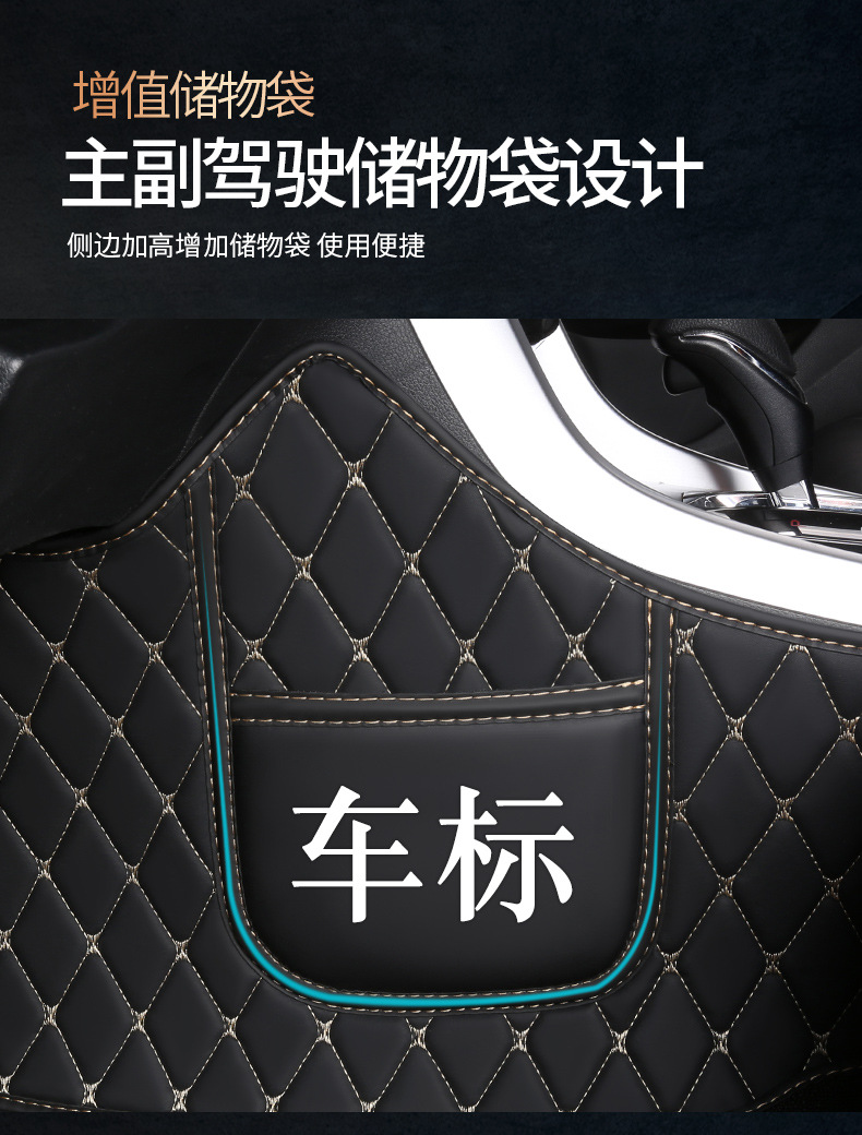 Car mats are fully surrounded by special leather double-layer snow silk foot mats [thousands of models of special car system wholesale