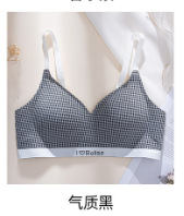 Ventas directas de fábrica comercio electrónico transfronterizo Sudeste de Asia Vietnam Tailandia damas dulces a cuadros sujetador de colección lateral fruncido