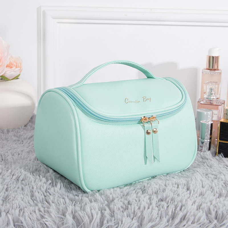 2020 invierno nuevo impermeable a prueba de humedad de gran capacidad portátil grande abierto bolsa de cosméticos de almacenamiento de baño bolsa de organización