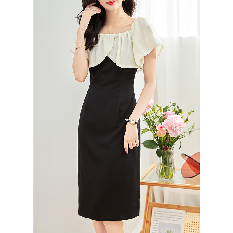Đầm suông nữ midi mùa hè tay ngắn — 2311902 - Màu sắc chi tiết 7
