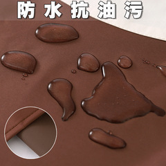 Stylish apron with logo print, featuring cartoon designs—waterproof and oil-resistant—for home kitchens and professional use in restaurants or while cooking at work.