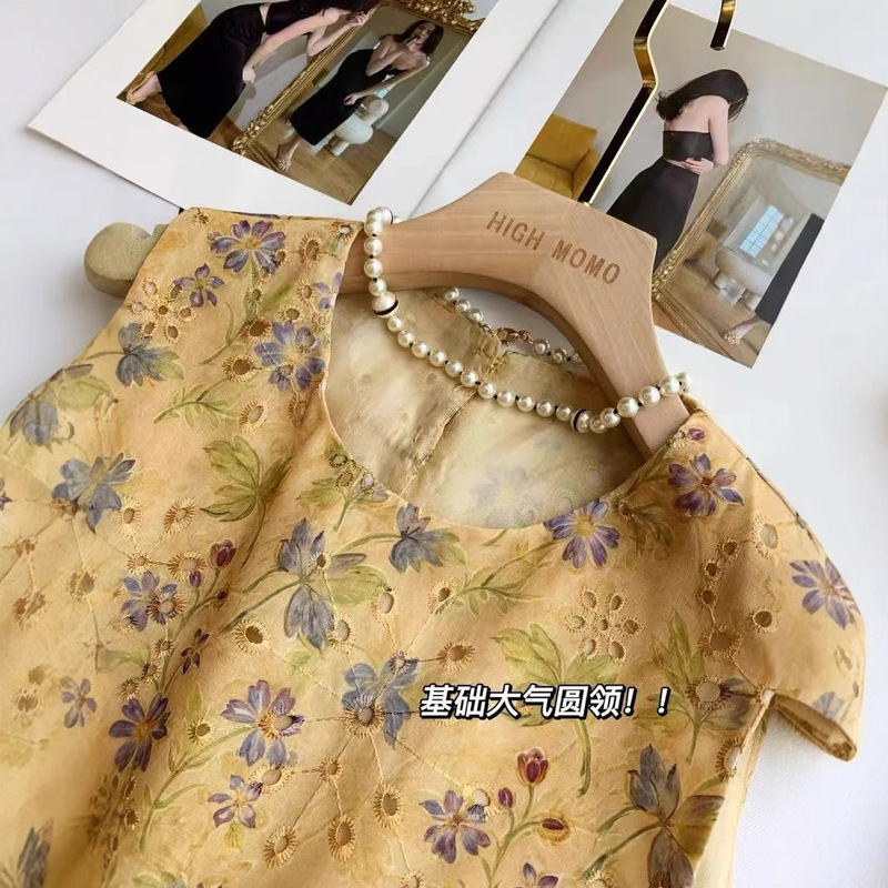 オーガンザ中国風新中国風明るい重工業刺繍中空ノースリーブベスト + スカートスーツ女性 L0616T|undefined