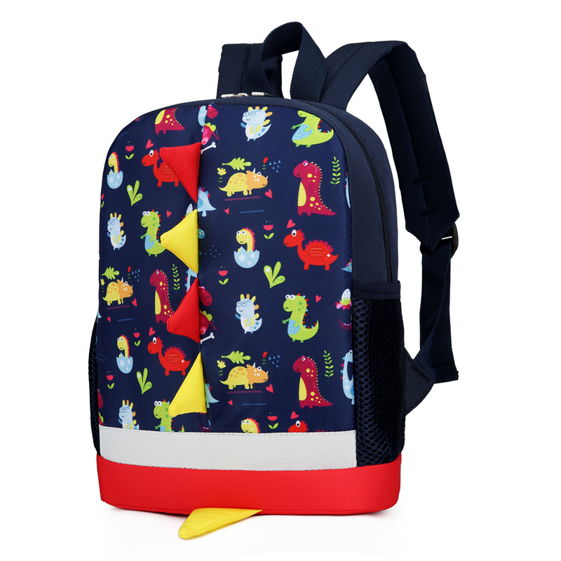 亚马逊跨境新款恐龙儿童包幼儿园背包男孩女孩带安全牵引绳双肩包