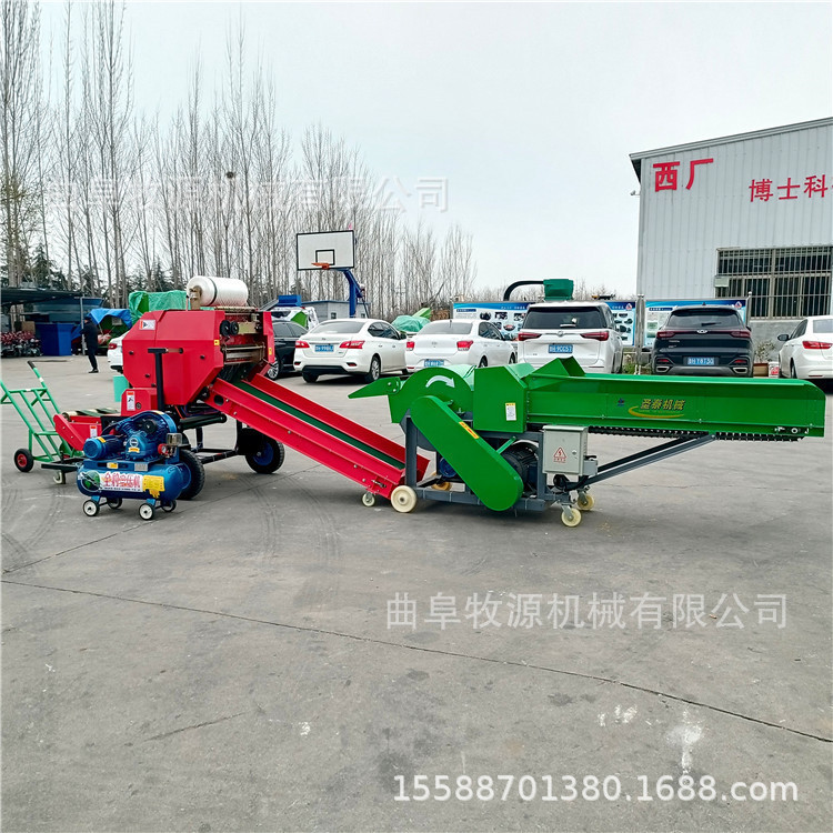 多功能养殖青贮打捆包膜机 青贮打捆机 鲜饲料包膜机厂家