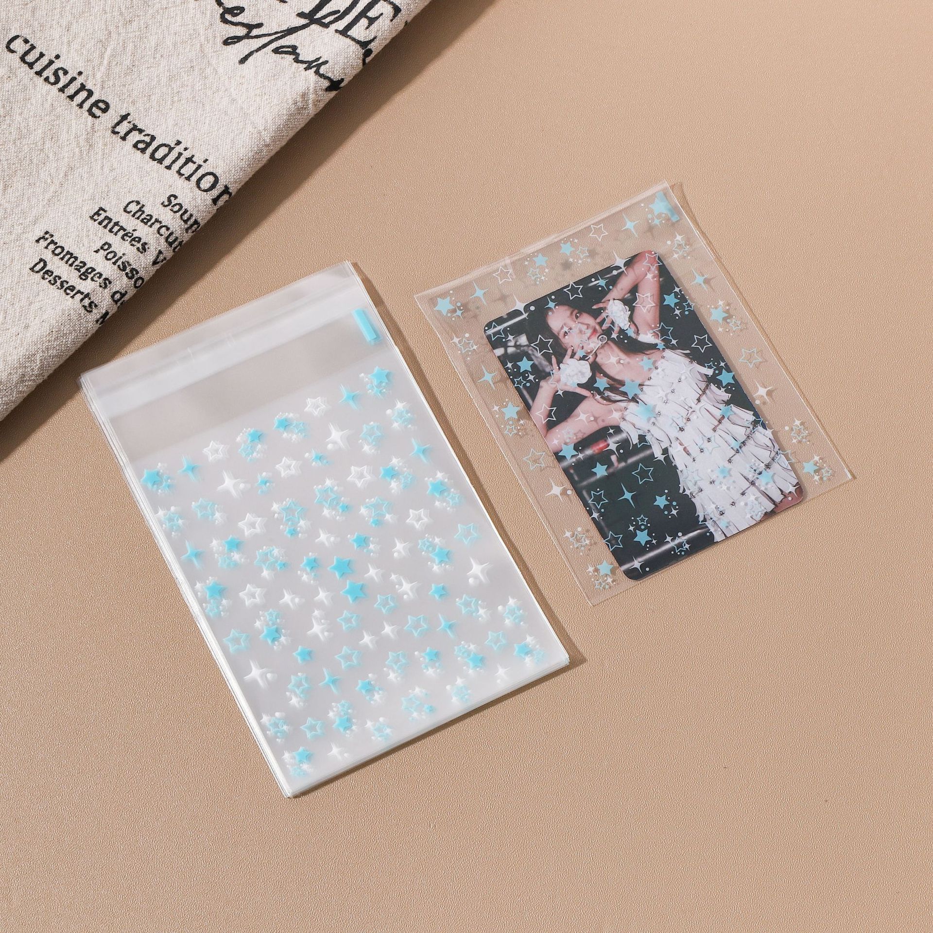 하늘색 안개꽃 (50매입) 8*10+3