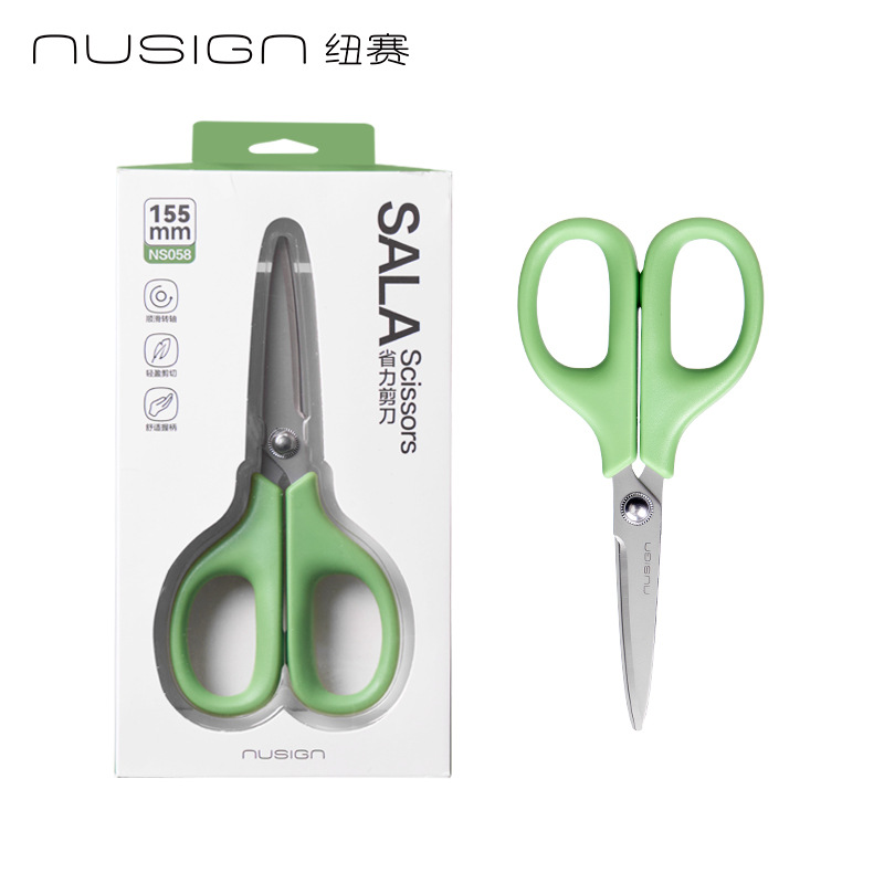 NS058 / NS059 tijeras de oficina hechas a mano tijeras de arte portátiles para estudiantes tijeras de mano