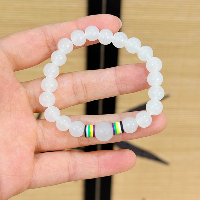 Nuevo estilo de cuentas coloridas de cinco líneas para hombres y mujeres pulsera de anillo único pulsera en vivo explosión