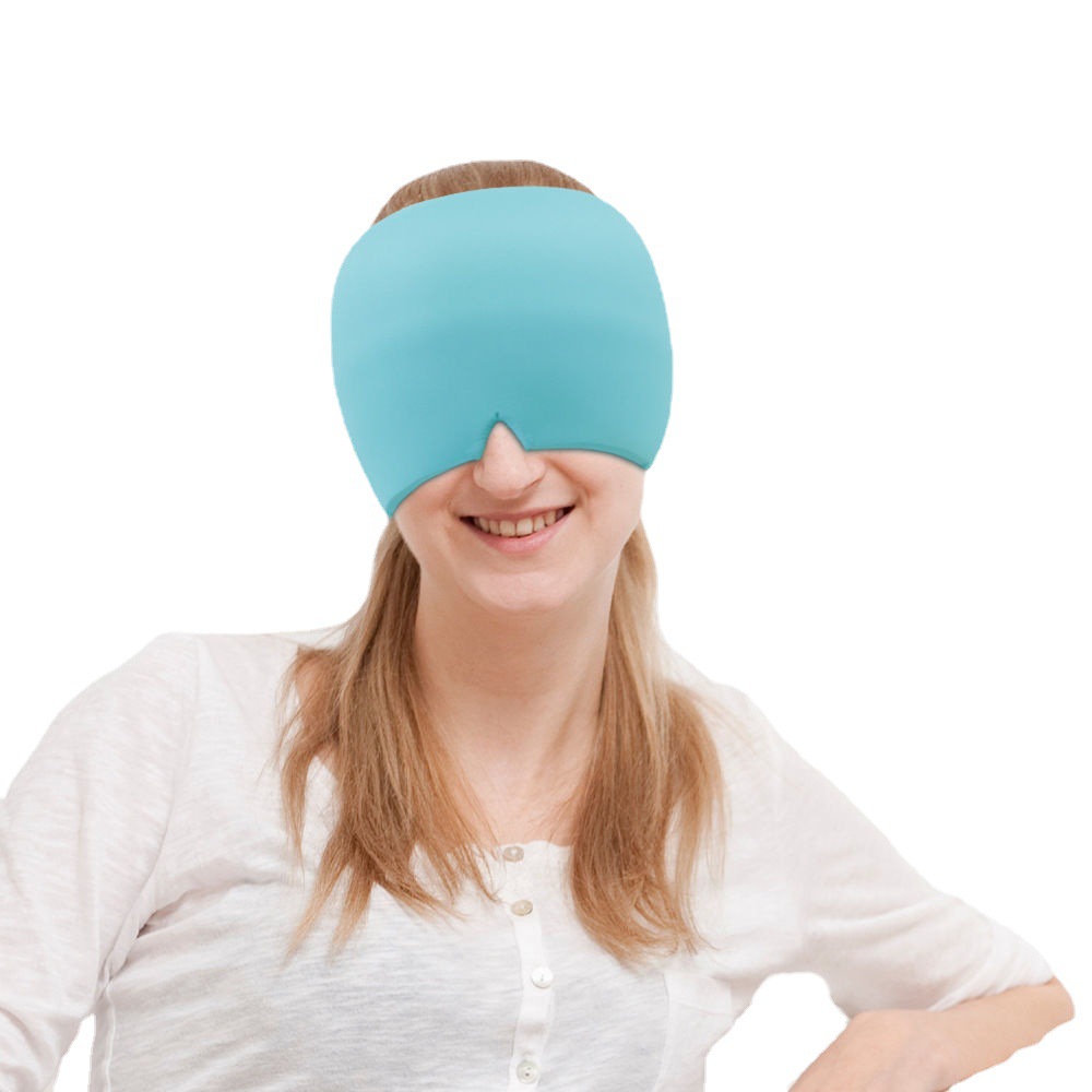 Migraine Relief Hat Gel Head Cover Hot And Cold Compression Face Mask Decompression Cervical Spine Treatment Migraine Cap