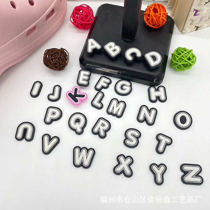 Manufactor Direct selling Crocs Garden shoes Shoeshine Buckles DIY Accessories lovely letter Cartoon Buckles decorate PVC soft