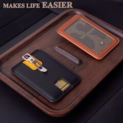 本革牛革カードホルダー通勤カードビジネス証明書カバン展示会作業工牌横縦型学生カードカバー