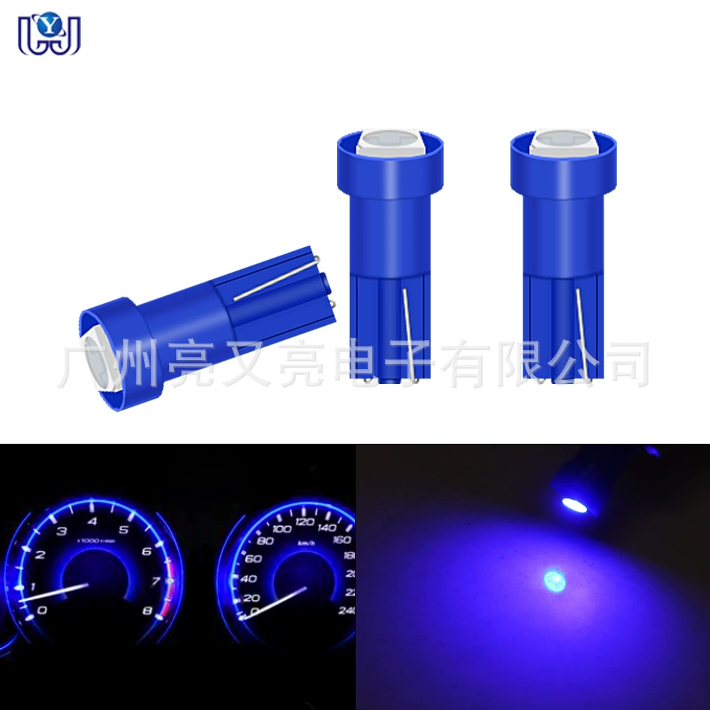 Светодиодная лампа T5 для приборной панели автомобиля, 1210 3528 1SMD, лампа для чтения, 12В, индикаторная лампа, маленькая лампа