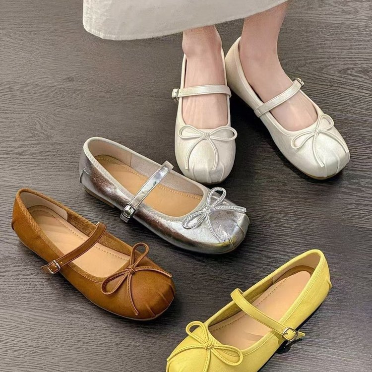Dames mary jane ballerina's van schapenwol met verhoging_voghion.com