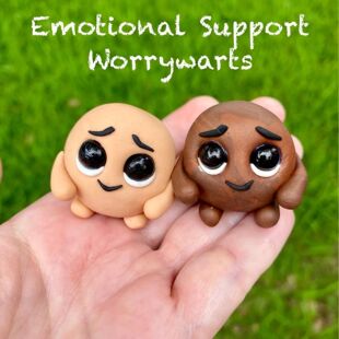 Cross-border resin sentiment support worrier gift Emotional Support WorrywartsA18