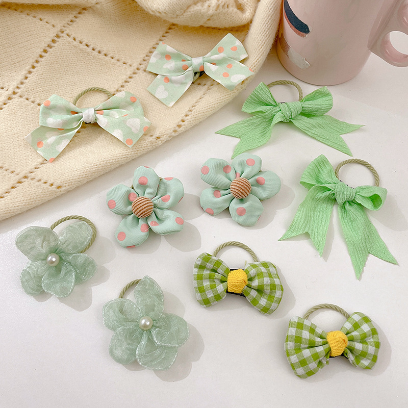 Ligas de cabello elásticas para niñas, colores de caramelo, suaves y resistentes, accesorios infantiles