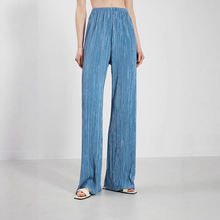 ROW口碑镇店神裤 韩国进口一片式裸感舒适垂顺纸片人压褶空气裤