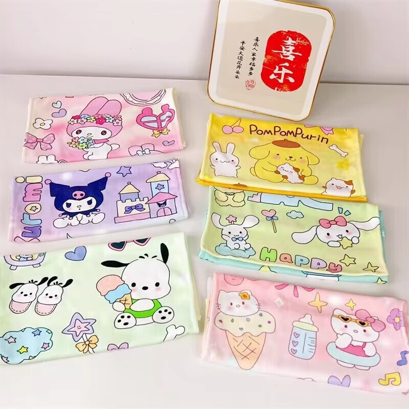 Cartoon PC Dog Scrub Towel Children's Bath Absorbent Face Towel Thickened Hand Towel Sweat Wipe Beach Towel