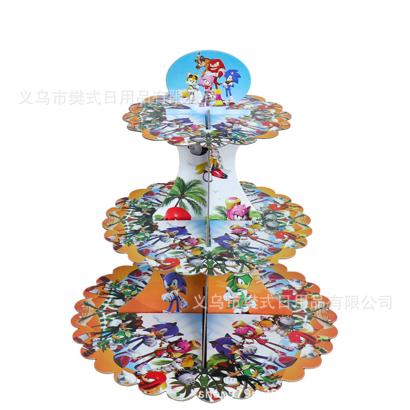 亚马逊蛋糕架史迪奇蜘蛛侠公主美人鱼马里奥蛋糕展示架派对装饰|undefined