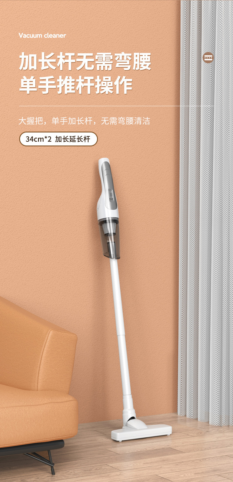 Cross-border new wireless car vacuum cleaner household rechargeable high-power portable handheld car vacuum cleaner