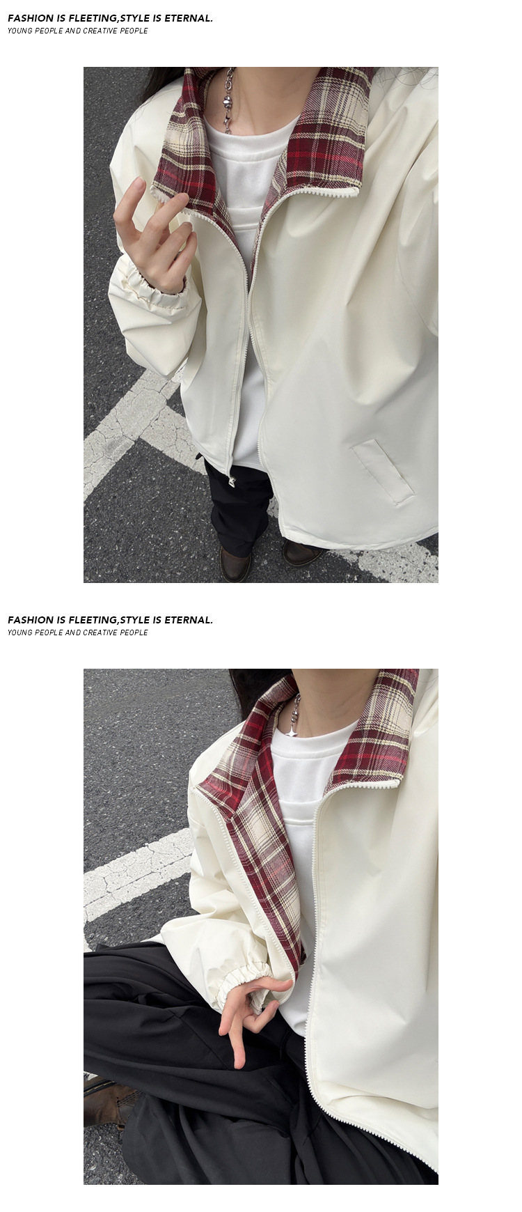 Giacca patchwork scozzese fitcheck per uomo primavera e autunno, design retrò, senza cappuccio, stile americano, colletto rovesciato_voghion.com