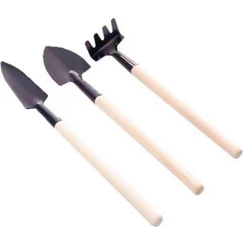 Household flower planting small shovel gardening tool three-piece set green plant succulent soil shovel shovel potted flower shovel