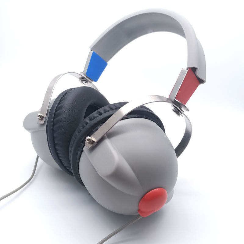 Audiómetro auriculares de guía de aire audífono montado en la cabeza prueba de audición auricular especial orejera grande prueba de audición eléctrica médica al por mayor