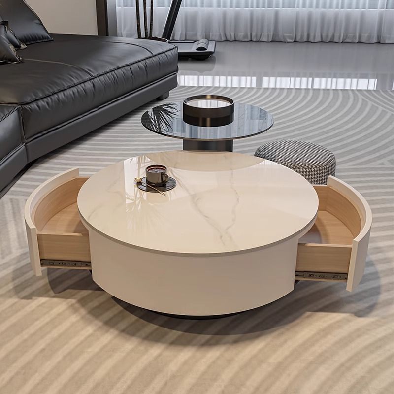 2025m 흰색 캐비닛: 생선 배 흰색 70+60 회색 사이드 테이블+스툴